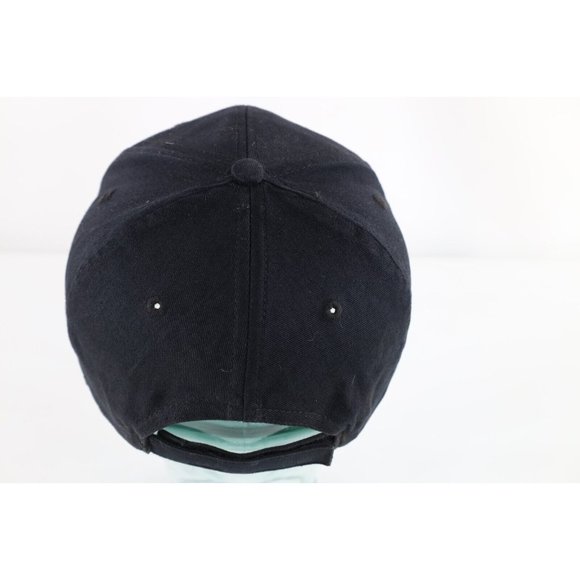 Vintage Distressed Spell Out WLQR 1470 Sports Radio The Ticket Hat Cap Black - Picture 3 of 7